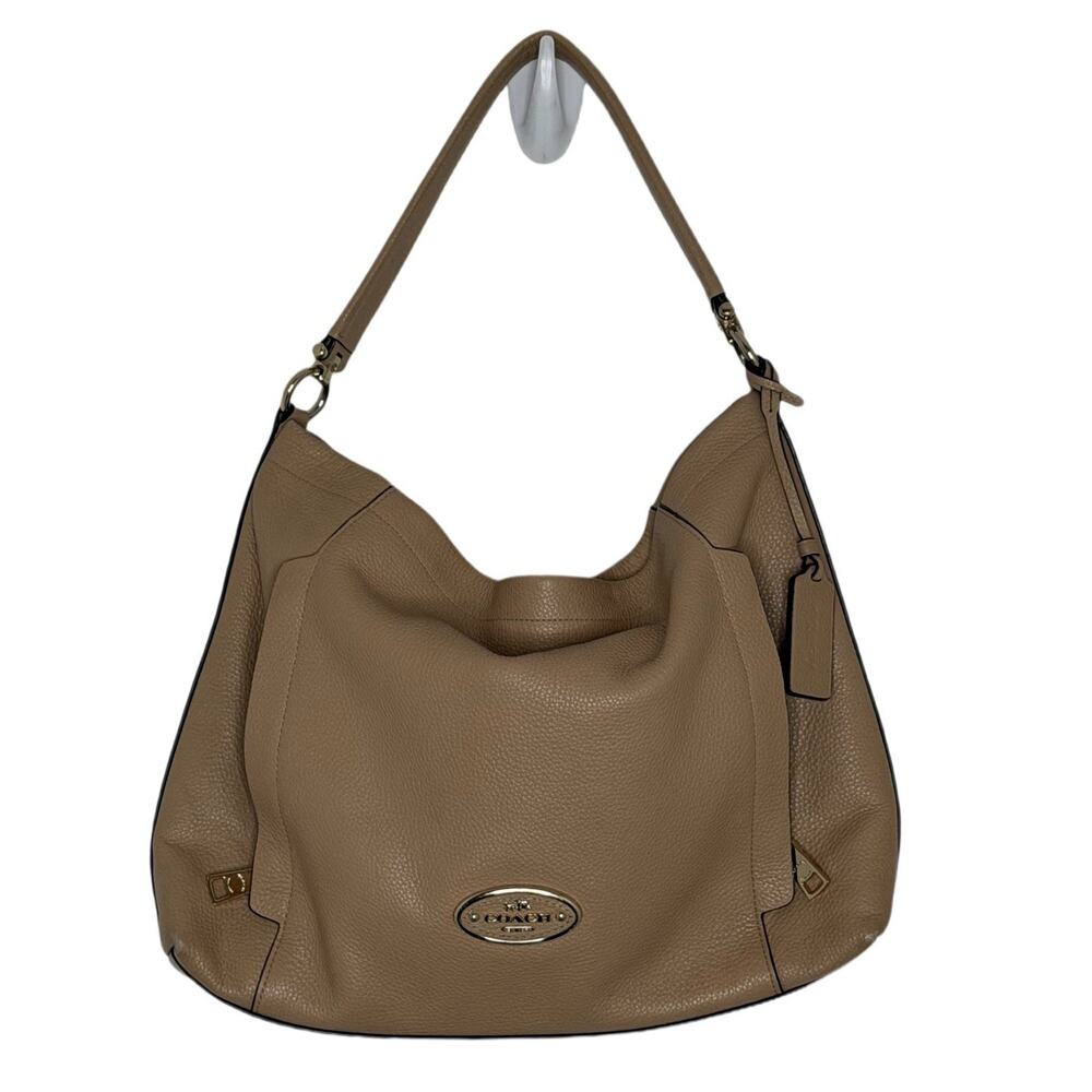 Coach Handbag Scout Hobo Bag Tan Top handle & Removable shoulder strap